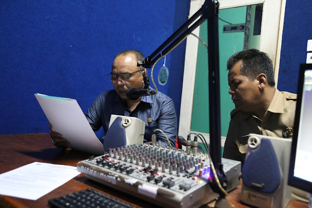 Plt. Bupati Umumkan Penerimaan CASN Lewat Radio Pemkab Labuhanbatu