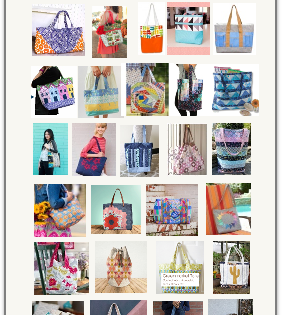 Quilt Inspiration: Free pattern day: Tote bags !