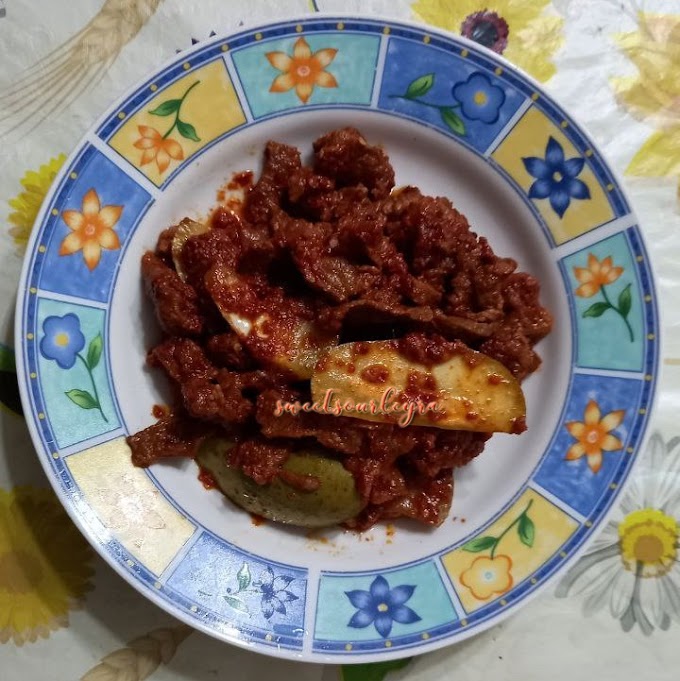 Resepi Sambal Tumis Daging Dengan Mangga