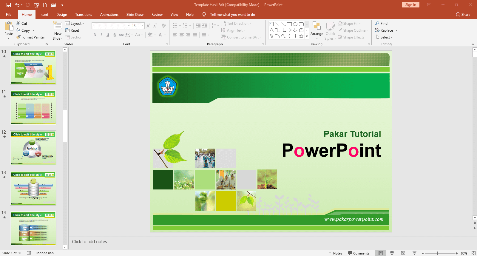 Exclusive PowerPoint  Template Sudah Jadi dan Siap Pakai 