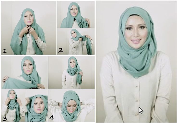 Contoh Model Hijab Modern Untuk Wajah Bulat  Kebaya Modern Terbaru