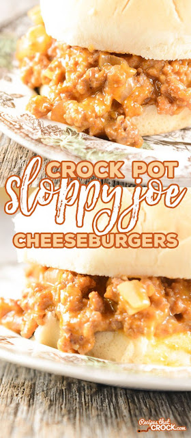 Crock Pot Sloppy Joe Cheeseburgers