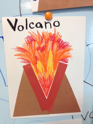 Alphabet Letter Craft- V is for Volcano – Color Me Sweet
