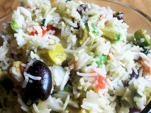 Tomato, Olive and Avocado Rice