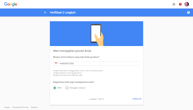 Memperkuat Keamanan Akun Google dengan Verifikasi 2 Langkah