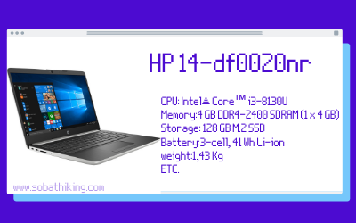 Laptop HP 14-df0020nr, Notebook Handal CPU Intel Core i3-8130U