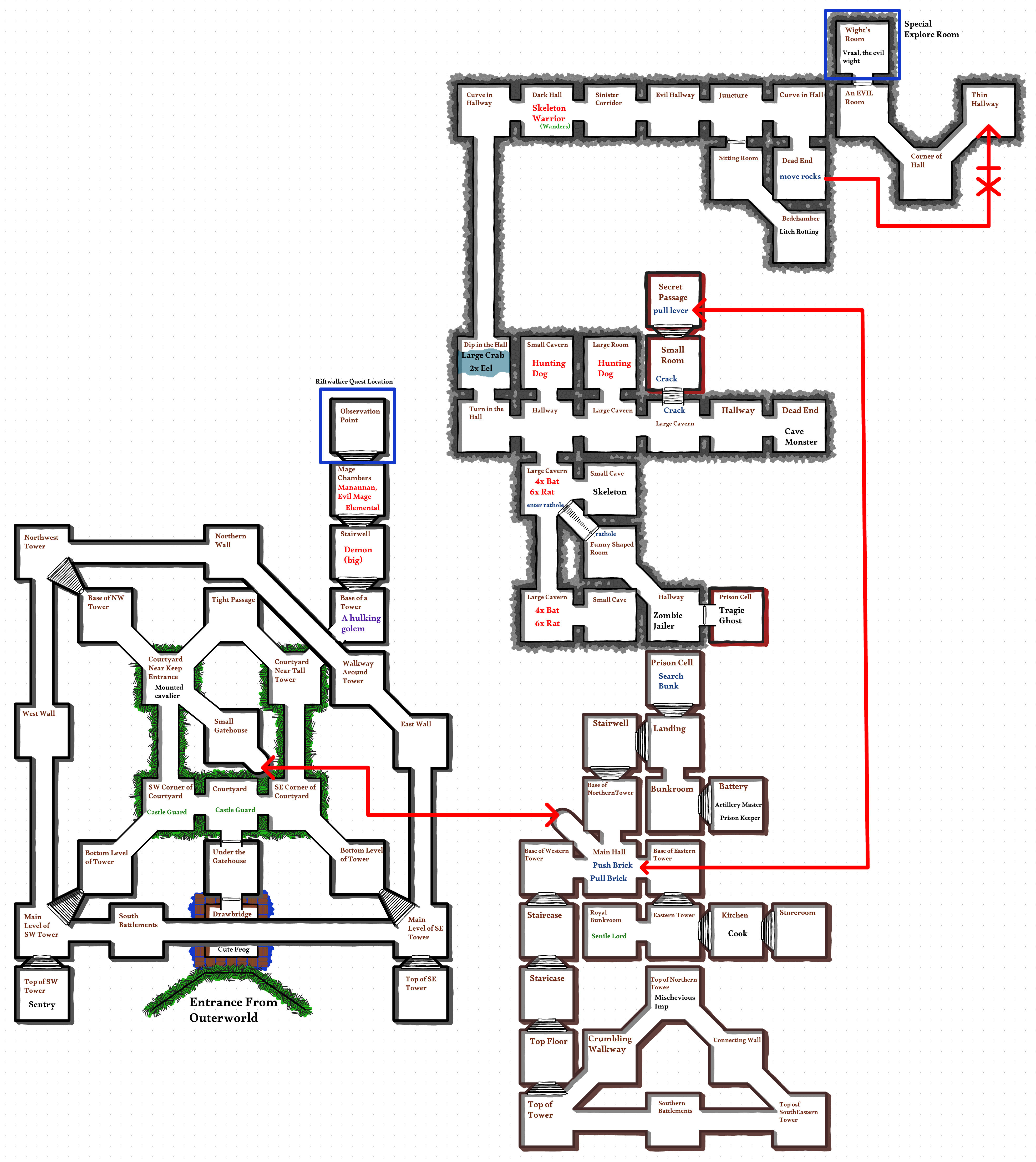 Map of Drawbridge Area