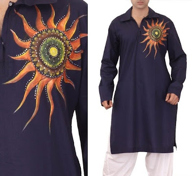 Best Stylish Pakistani Kurtas For Men Eid Collection 2013