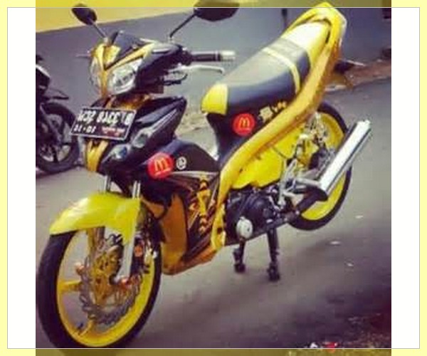 25 Foto modif  jupiter  z1  minimalis warna hitam merah biru 