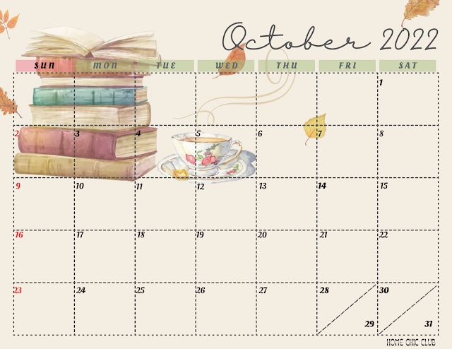 Free October 2022 Calendars