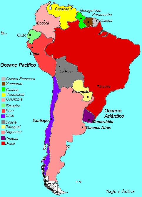 Thiago Mavá on X: Mapa da América do Sul depois da guerra entre