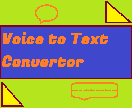 Online Voice to Text Converter