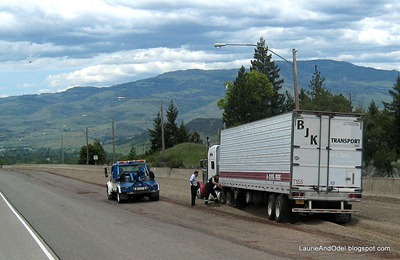 Truck in Runaway Ramp