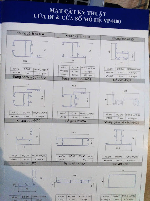 Mặt cắt hệ 4400-03