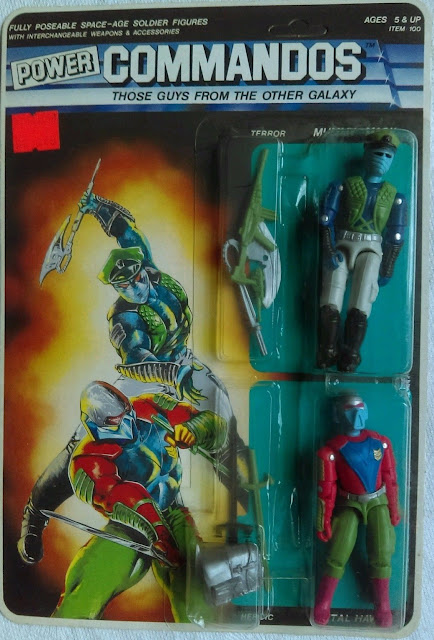 Lucky Bell, Power Commandos, MOC, Carded, 1992, X Ray Eye, Submarine, Condor Strike, Red Raven, Mummy Mask, Metal Hawk