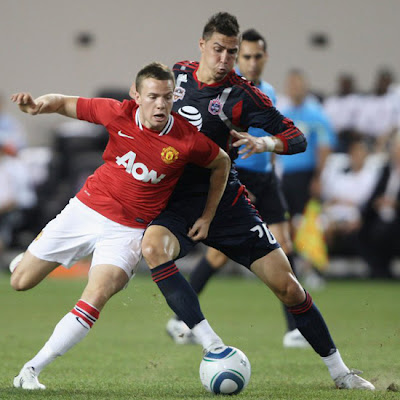 Tom Cleverey Midfielder Man Utd Tour USA