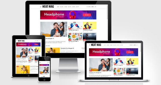 Blogger Template Neat Mag Responsive