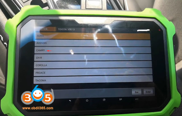 obdstar-x300-2018-toyota-camry-odo-reset-3