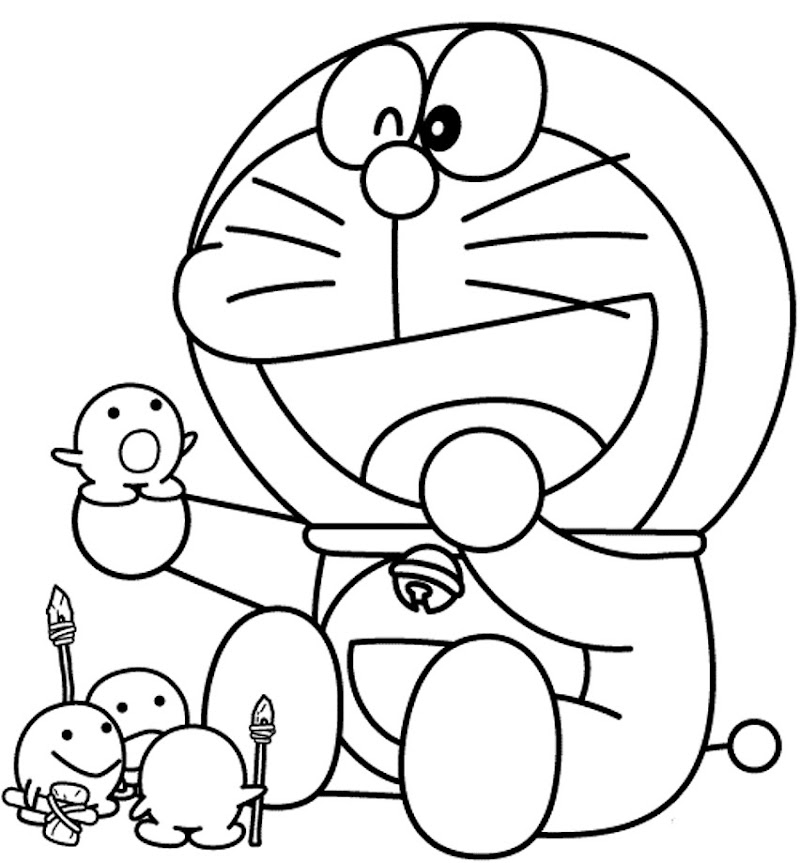 Paling Populer Gambar Mewarna Kartun Doraemon