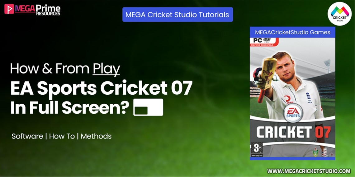How to Play Cricket 07 in Full Screen Step by Step Guide