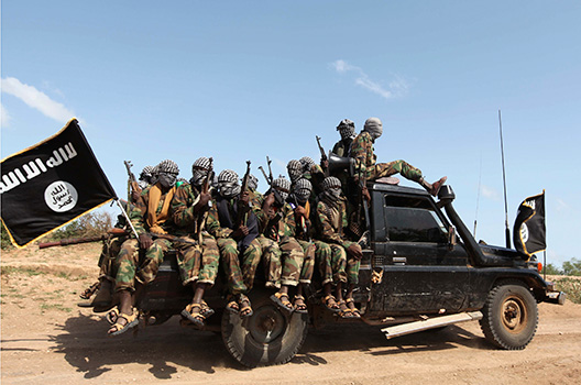 Al-Shabaab attacks an African forces camp in Bulumerer