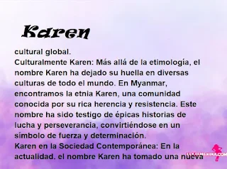 ▷ Significado del nombre Karen (✔)