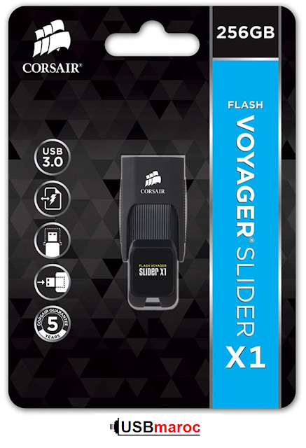 clé USB Corsair 32GB/ 256GB - 3.0-USB Flash Voyager Slider X1 Flash Drive  a vendre au maroc