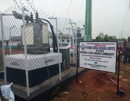 Communities get transformer, electric poles years after blackout