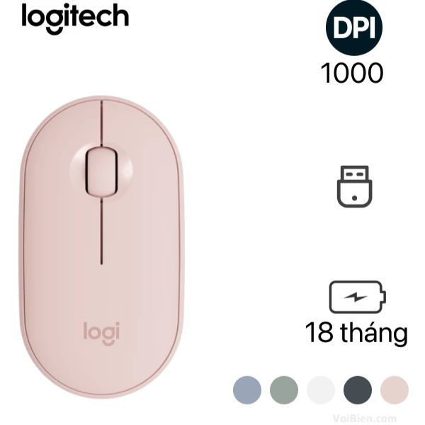 Chuột Logitech kết nối qua cổng USB