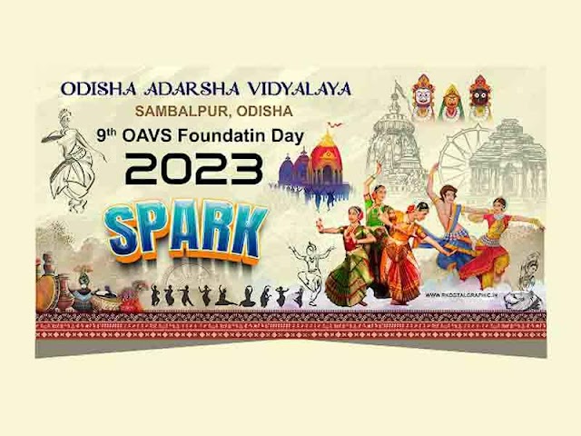 Enhance Your Spark Programme with Our Stunning Annual Function Banner PSD Templates - Adarsha Vidyalaya 9th OVAS Foundation