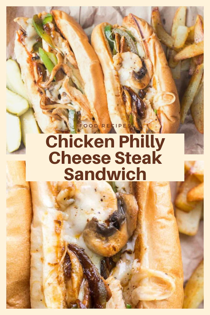 Chicken Philly Cheese Steak Sandwich