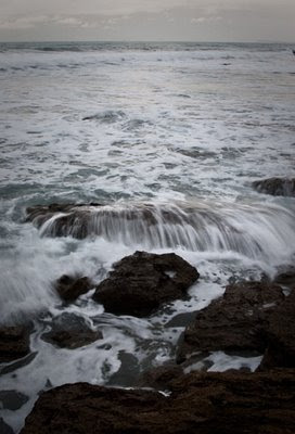 Surf over rock