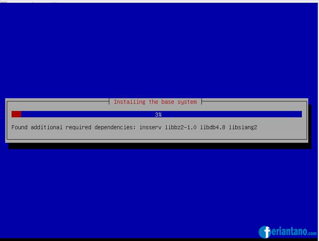 Cara Install Debian 6 Squeeze Berbasis Text CLI Lengkap Dengan Gambar - Feriantano.com