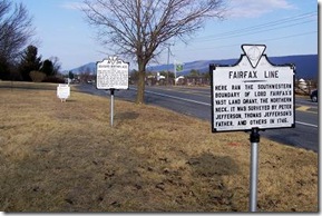 Fairfax Line Marker A-36 in Shenandoah County, VA