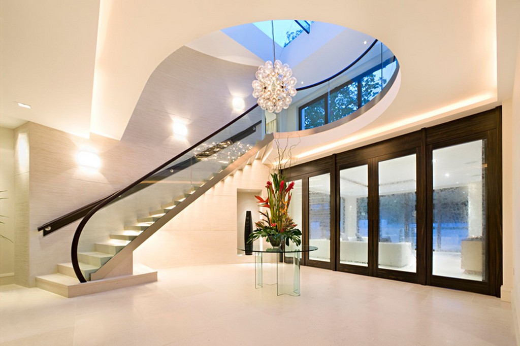 New home designs latest Modern  homes interior stairs 