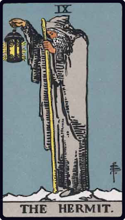 IX - The Hermit - Tarot Card from the Rider-Waite Deck