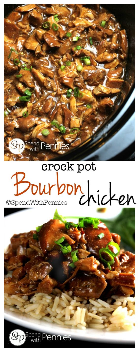 Bourbon Chicken in the Crock Pot