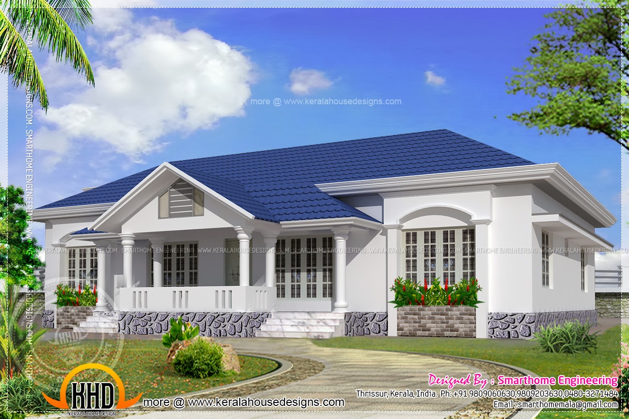 Beautiful single  storied 4 bed room  villa Home  Kerala  Plans 