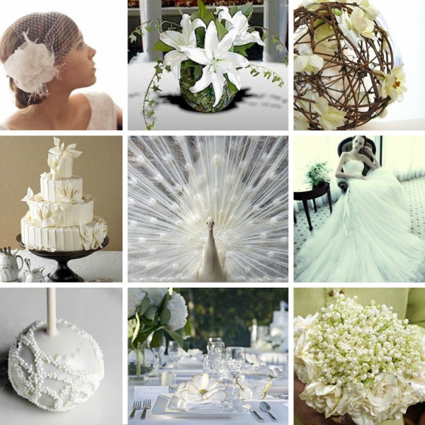 White Peacock Square From Left to Right Wedding Cake Better Homes and 