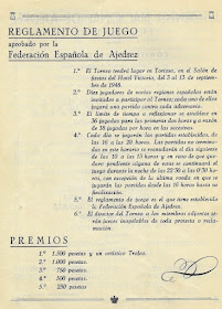 Página 5 del Boletín del I Torneo Nacional de Ajedrez de Tortosa 1948