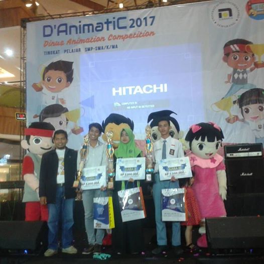 Tim Multimedia SMKN 1 Purwodadi Juara 3  D'AnimatiC 2017