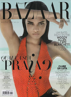 Magazine Cover : Daniela Braga Magazine Photoshoot Pics on Harper's Bazaar Magazine Brazil Janeiro 2014 Issue 