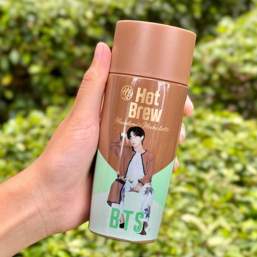 Hy BTS Coffee 2021 Edition, 7-Eleven, Cold Brew Americano, Hot Brew Vanilla Latte, Hot Brew Macadamia Mocha Latte, ARMY, V, RM, Suga, Jin, Jimin, Jungkook, J-hope, Food