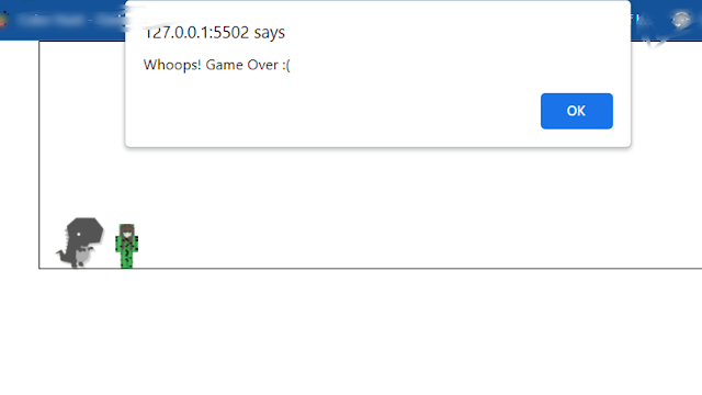 Dinosaur Game Using JavaScript Code