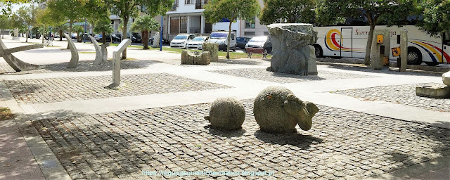 Escultura nos Passeios do O Grove