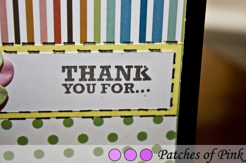 thank you card ideas using cricut. Here is another card I made