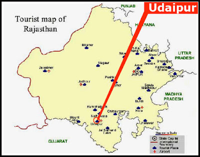 Udaipur Map