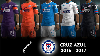 PES 2013 Cruz azul 16-17 Kits by Master26