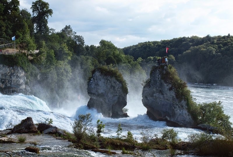 The Rhine Falls, Switzerland |  The largest plain waterfall in Europe