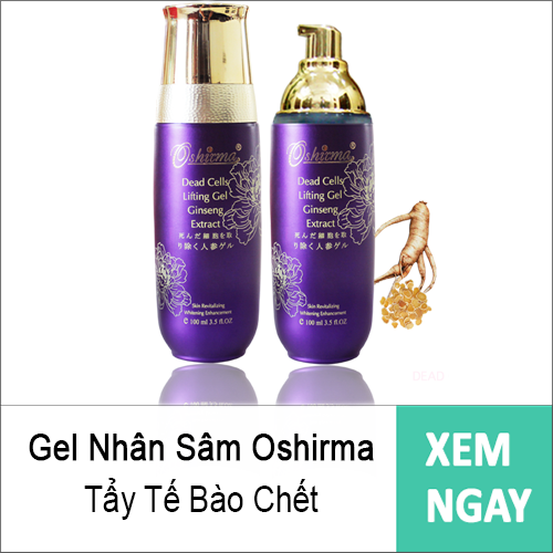 Gel Nhân Sâm Tẩy Tế Bào Chết Oshirma Nhật Bản